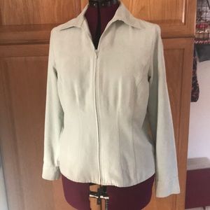 Sonoma Zippered suede blazer